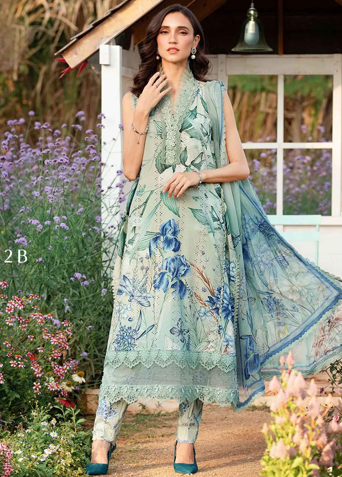 Chicken Lawn 3 Piece Unstitched Suit MBL-MPT-2502-B-25-Summer Collection