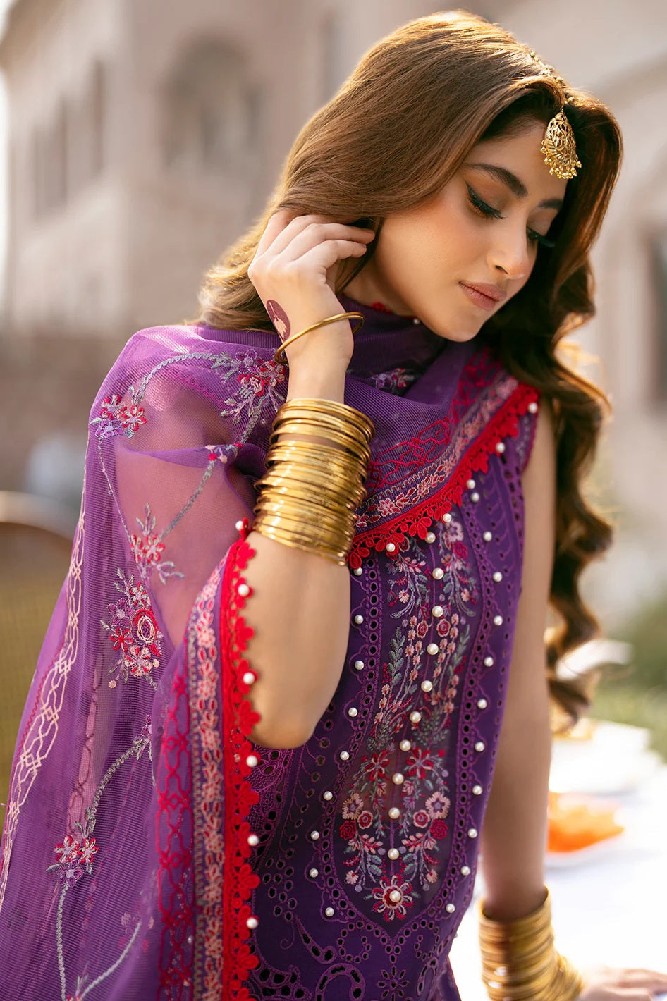 Luxury Chicken Kari Embroidered Lawn Dress 3 piece Unstitched Dress