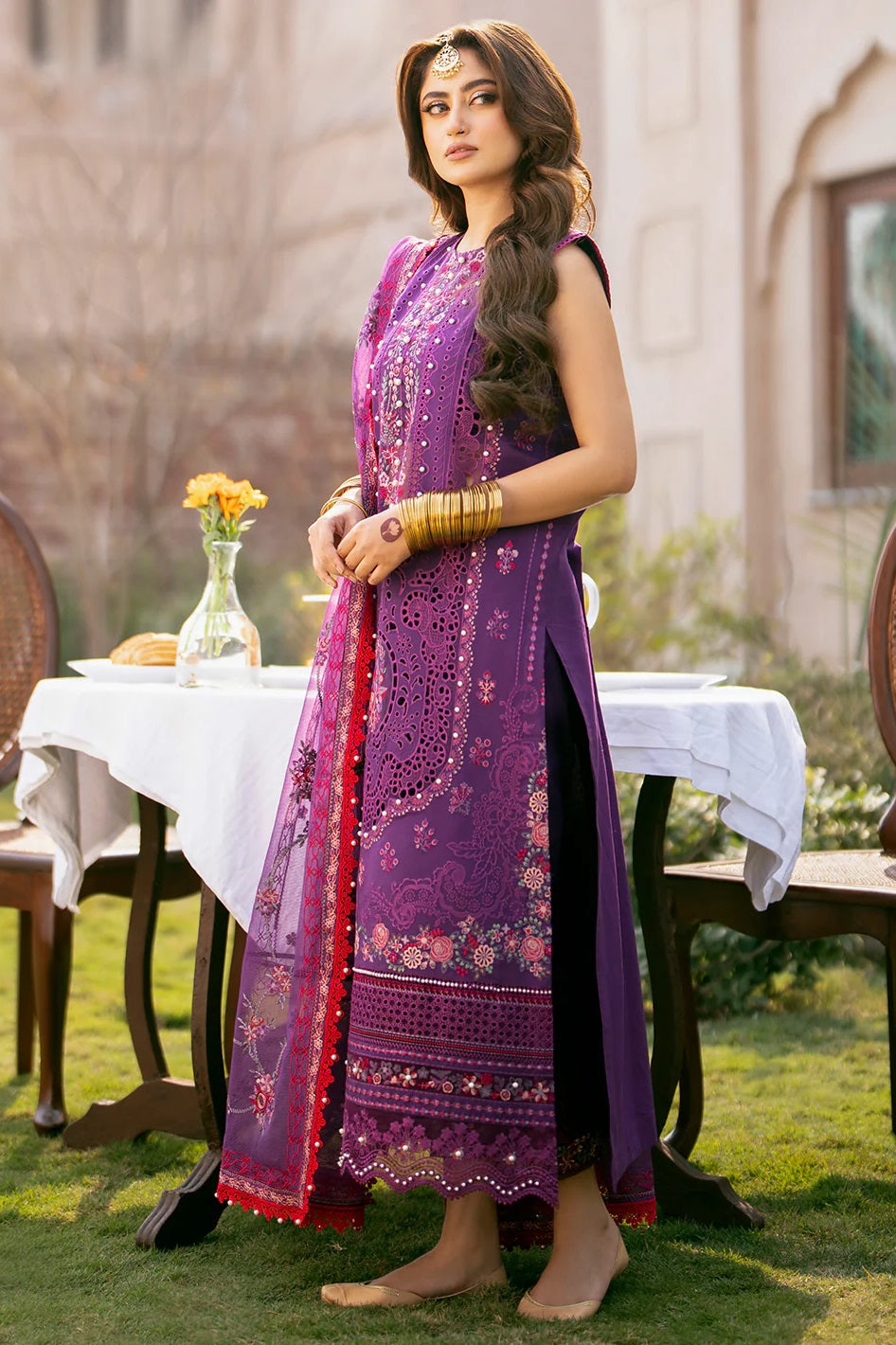Luxury Chicken Kari Embroidered Lawn Dress 3 piece Unstitched Dress
