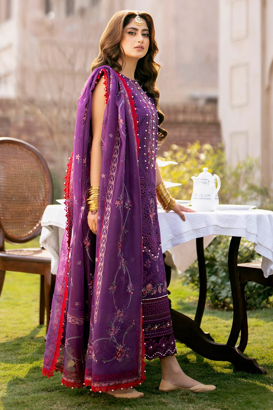Luxury Chicken Kari Embroidered Lawn Dress 3 piece Unstitched Dress