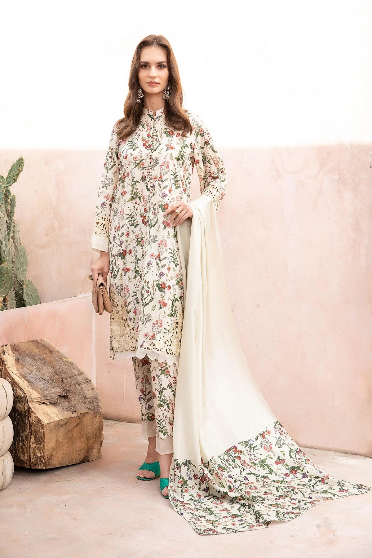 Pure Lawn Embroidered Piece Unstitched Suit MBL-MPT-23-Summer Collection