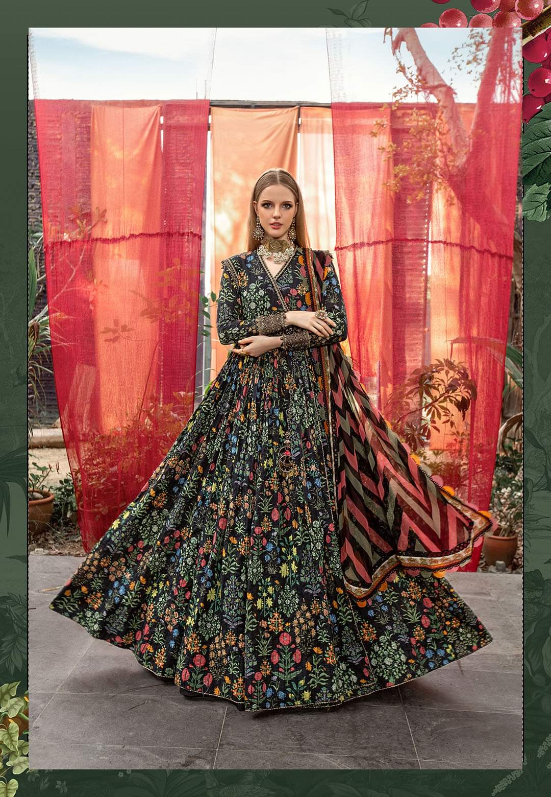 Pure Lawn Embroidered 3 Piece Unstitched Suit MBL-MPT-23-Summer Collection
