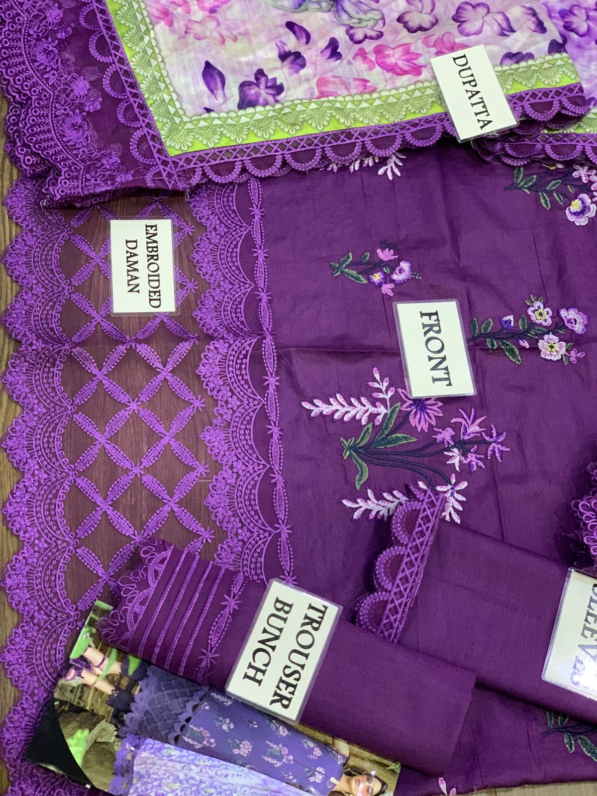 Embroidered Lawn 3 Piece Unstitched Suit MBL-MPT-1802-B-23 Summer Collection