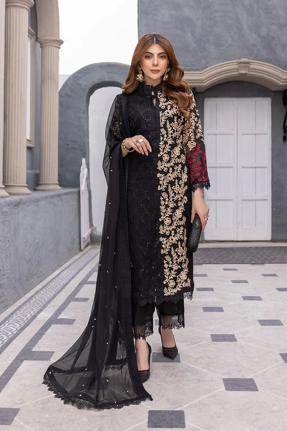 fancy chiffon dresses pakistani Buy Embroidered Chiffon Dresses for Women at Best Prices in Pakistan Polawn