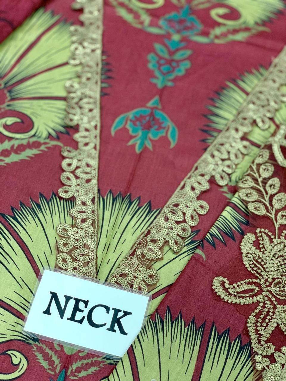 Embroidered Lawn 3 Piece Unstitched Suit MBL-MPT-2209-B-24- Summer Collection