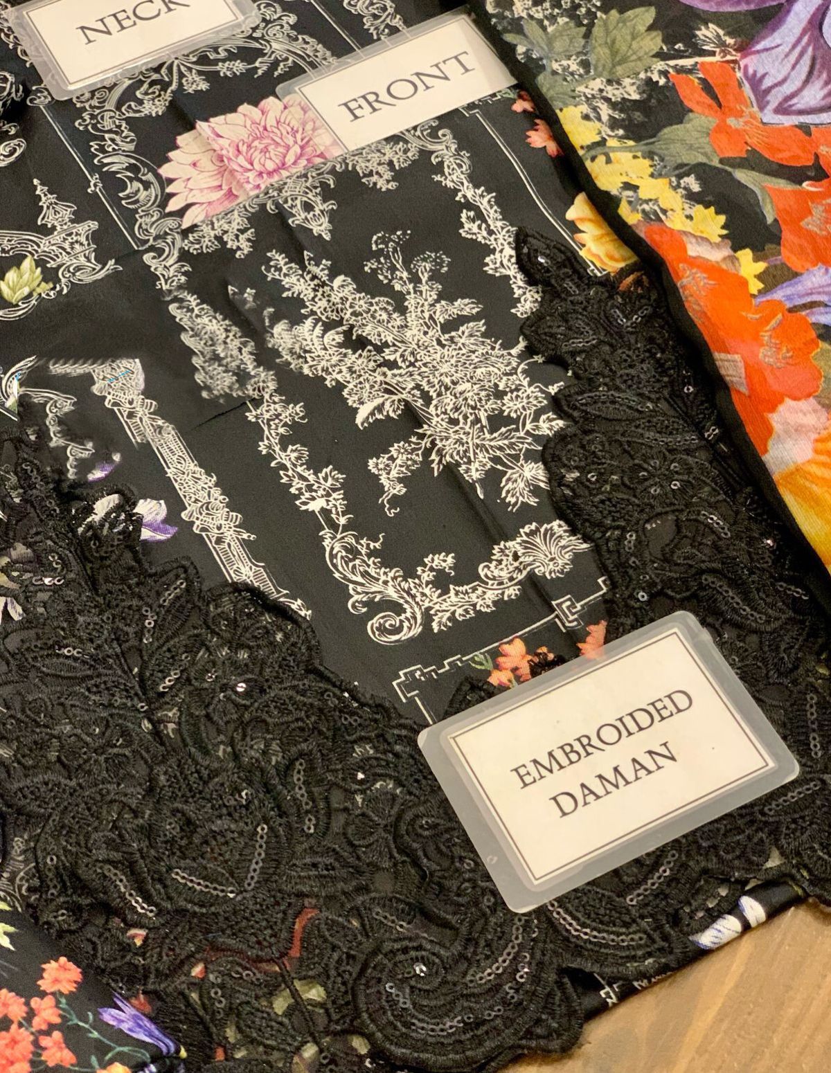 Embroidered Lawn 3 Piece Unstitched Suit MBL-MPT-2511-B-25 - Summer Collection