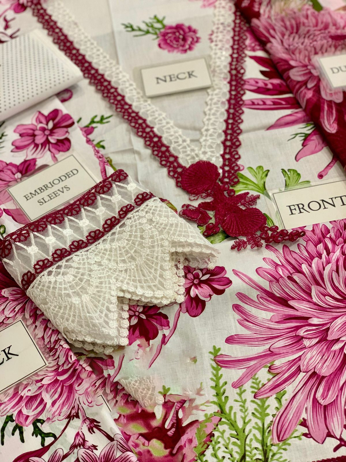 Embroidered Lawn 3 Piece Unstitched Suit MBP-MPT-2510-A-25 - Summer Collection
