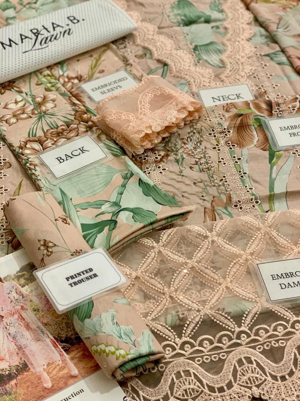 Chicken Lawn 3 Piece Unstitched Suit MBL-MPT-2502-A-25-Summer Collection