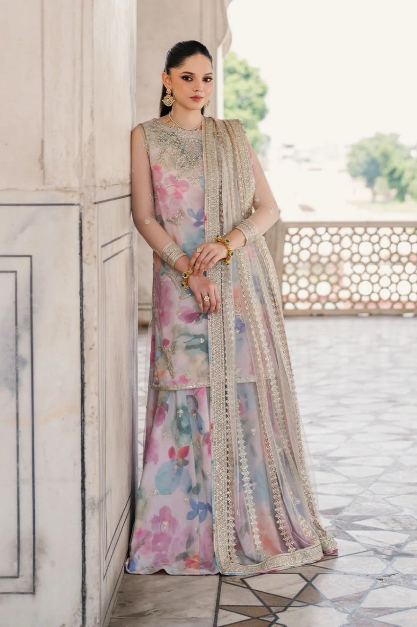 Embroidered Lawn 3 Piece Unstitched Suit IL-UE-312 - Summer Collection