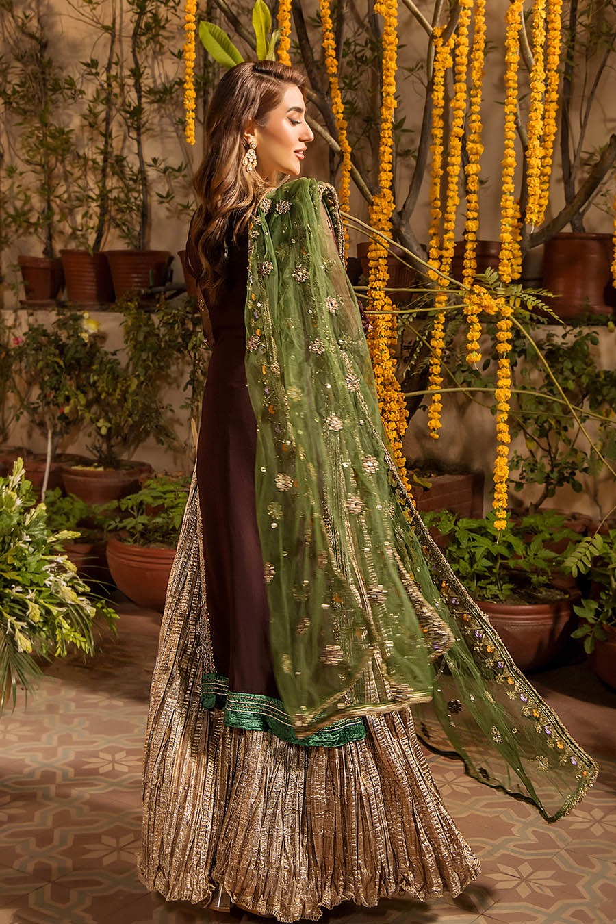 Embroidered Chiffon 3 Piece Unstitched Suit KBC-P-265 - Party Wear
