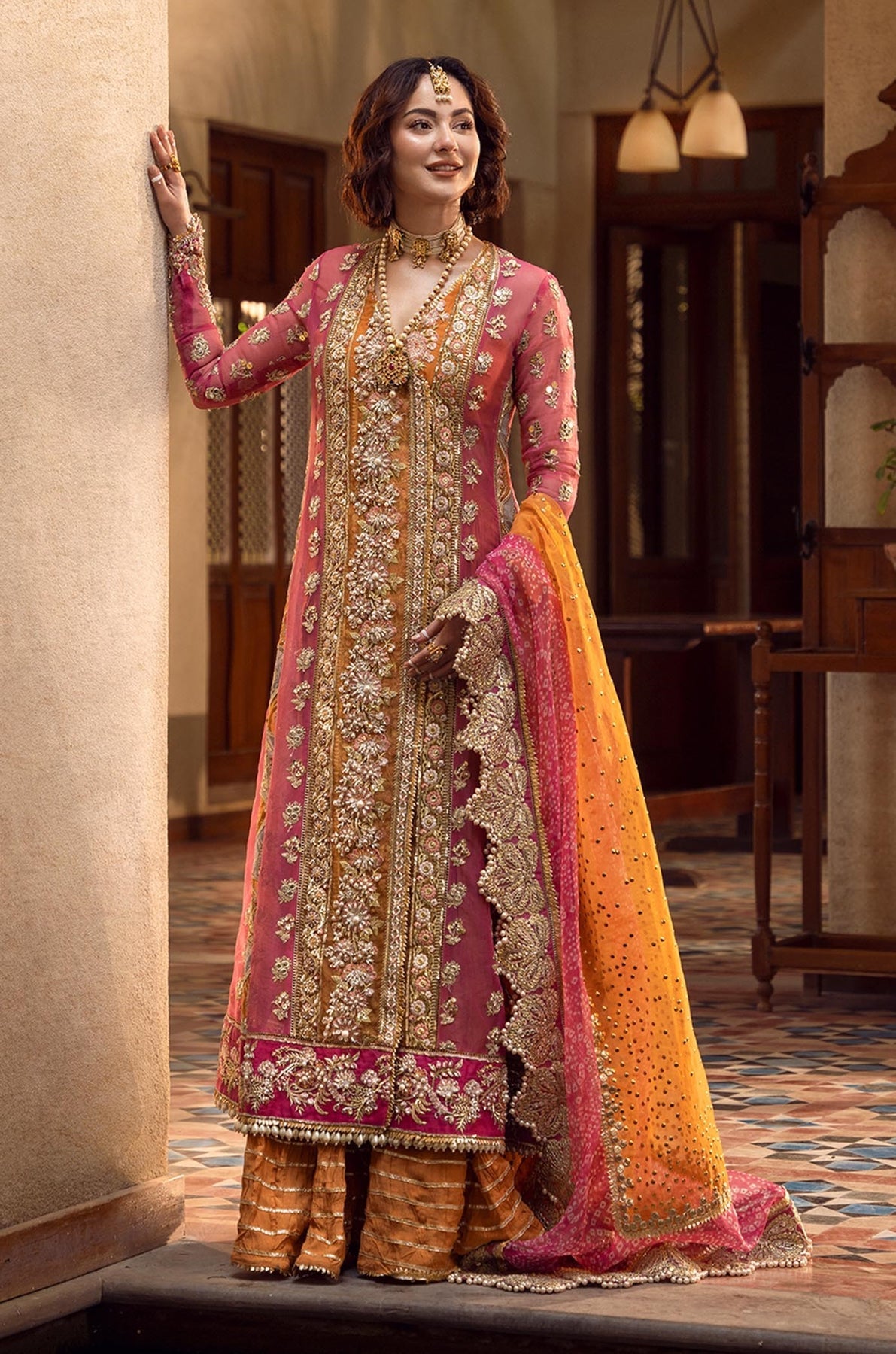 Heavy Embroided Chiffon 3 Piece Unstitched Dress-Party Wear