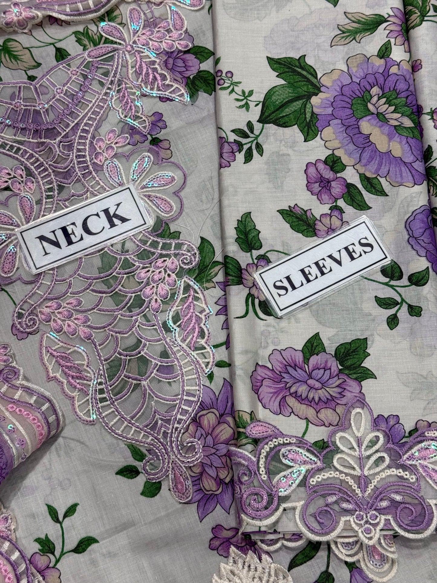 Luxury Lawn Embroidered 3 Piece Unstitched -NH