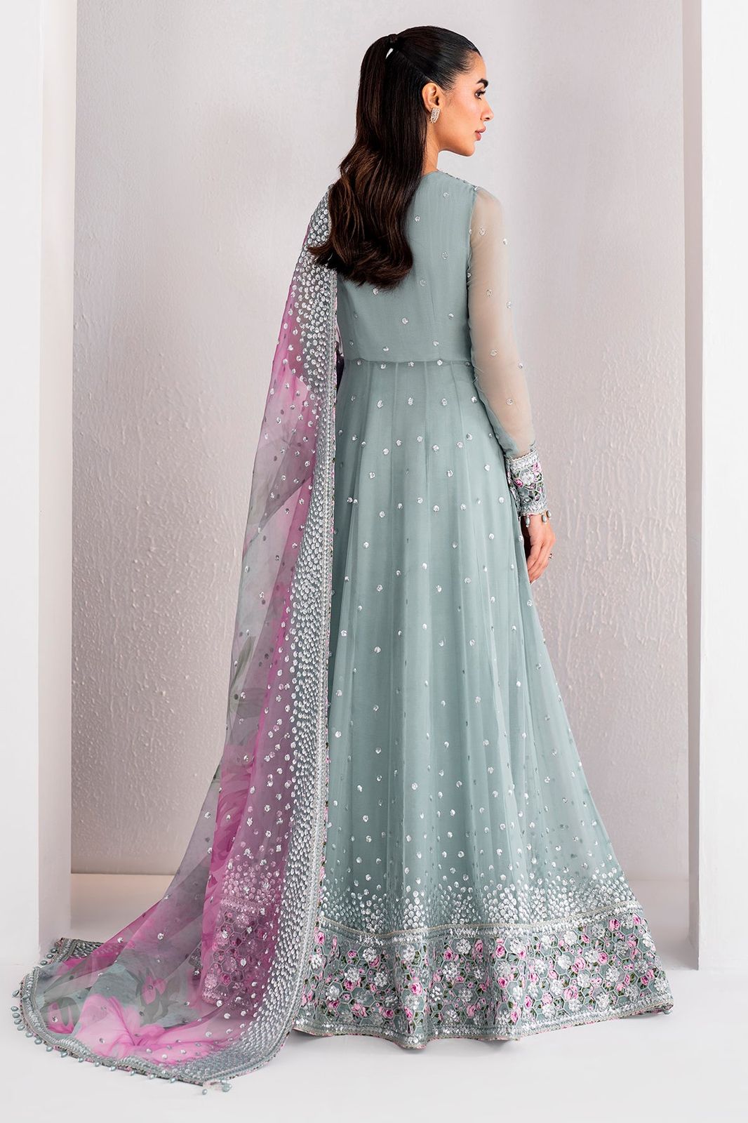 Wedding Collection Chiffon Maxi Embroidery Unstiched 3 Piece