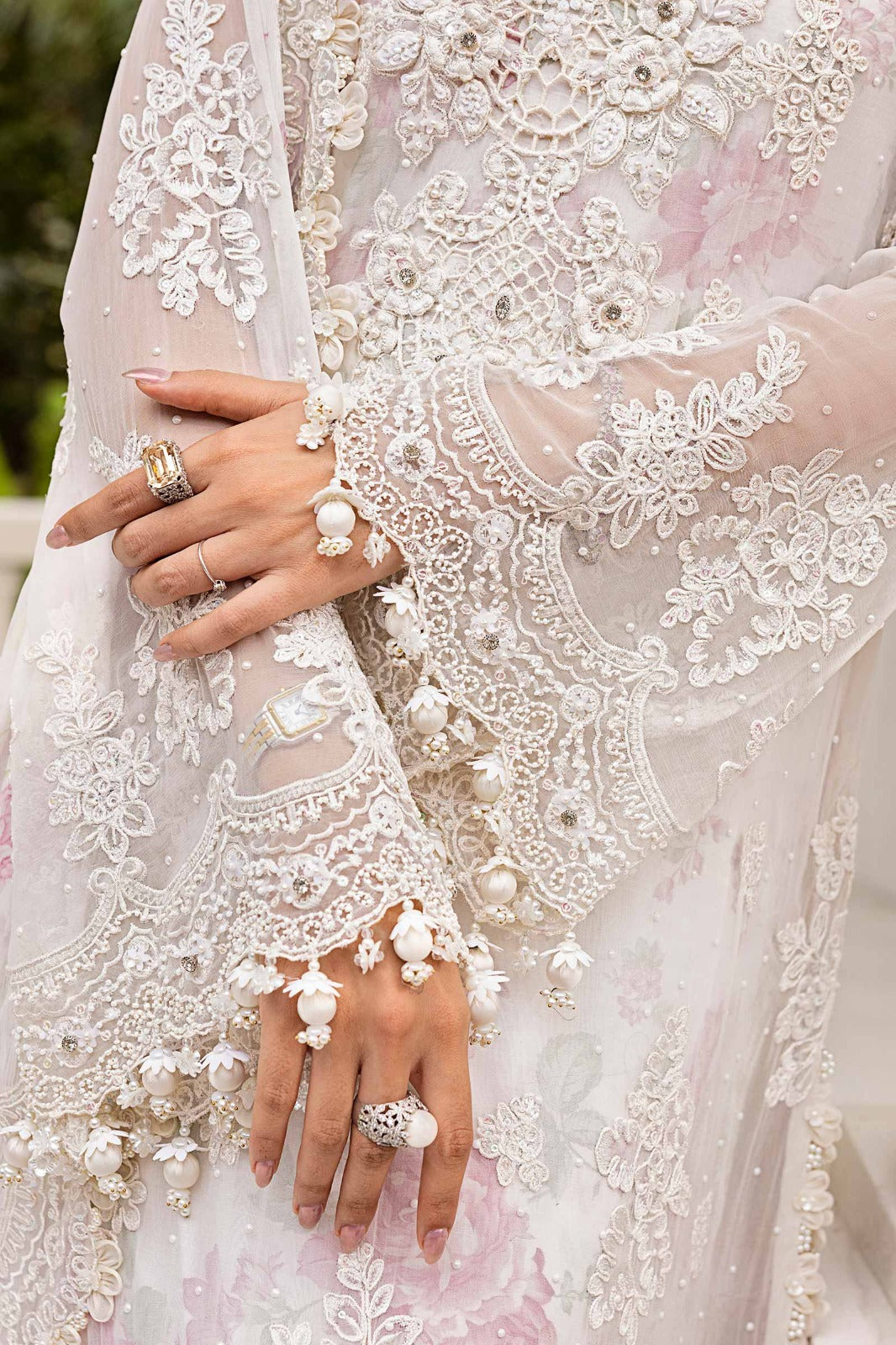Embroidered Chiffon 3 Piece Unstitched Suit MBC-MPC-25-101 - Party Wear