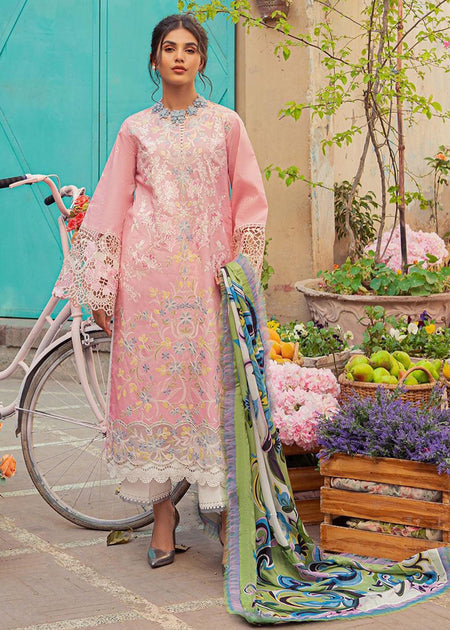 Chicken Embroidered Lawn 3 Piece Unstitched Suit -Mia-5A-Summer Collection