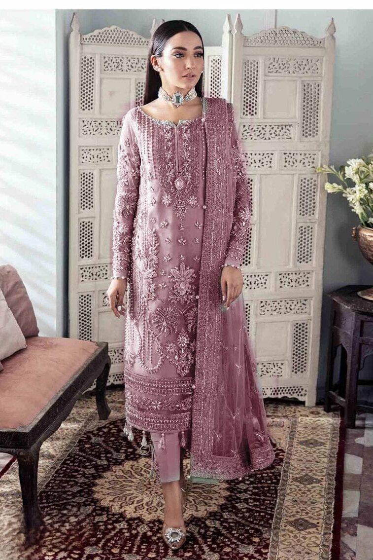 PIYAZI NET PARTY WEAR Unstitched Dress