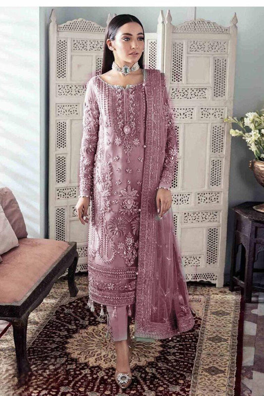 PIYAZI NET PARTY WEAR Unstitched Dress