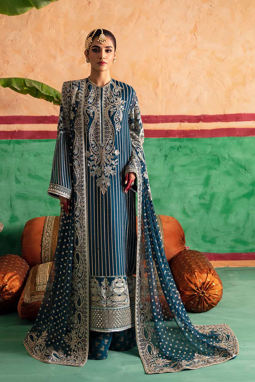 Embroidered Chiffon 3 Piece Unstitched Suit -Party Wear