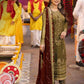 Embroidered Chiffon 3 Piece Unstitched Suit AJ-24-Party Wear