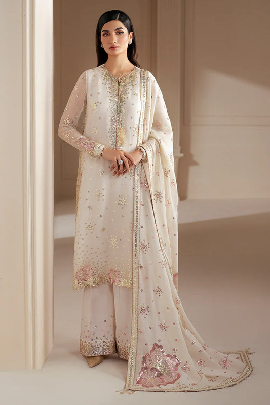 Chiffon Embroidered 3 Piece Unstitched UC-3069 -Party Wear