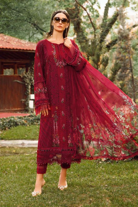 Embroidered Lawn 3 Piece Unstitched Suit MBL-MPT-A-23-Summer Collection