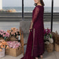 Chiffon Heavy Embroidered Unstitched 3 Piece Suit -Carnelian-Party Wear