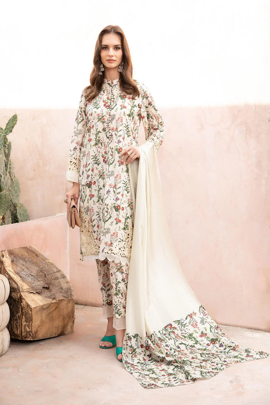 Pure Lawn Embroidered 3 Piece Unstitched Suit MBL-MPT-23-Summer Collection