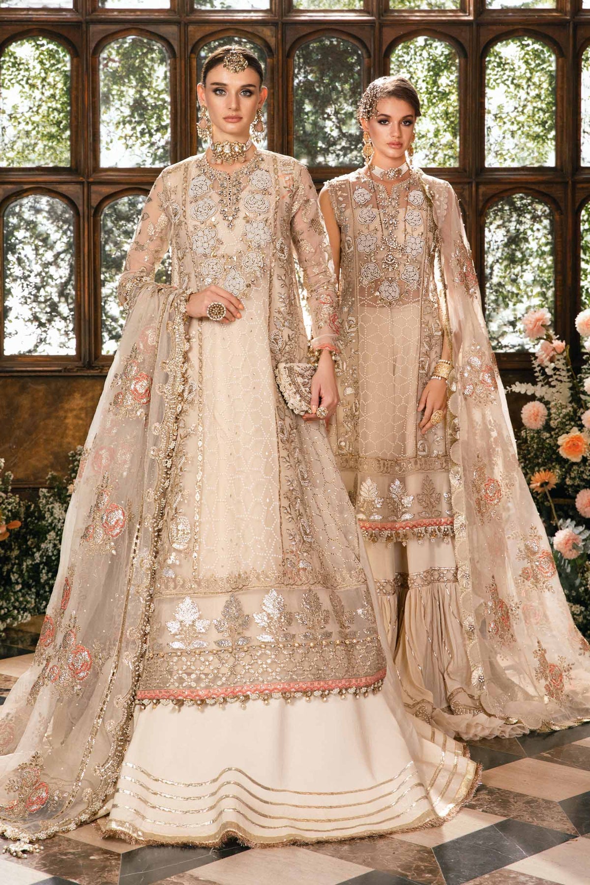 Embroidered Organza 3 Piece Unstitched Suit MBC-BD-2805-24-Party Wear