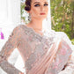 Luxury Net Embroidered Unstitched Saree MB -Party Wear