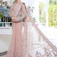 Luxury Net Embroidered Unstitched Saree MB -Party Wear