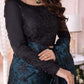 Embroidered Unstitched Saree AJCC-D08-23-Party Wear