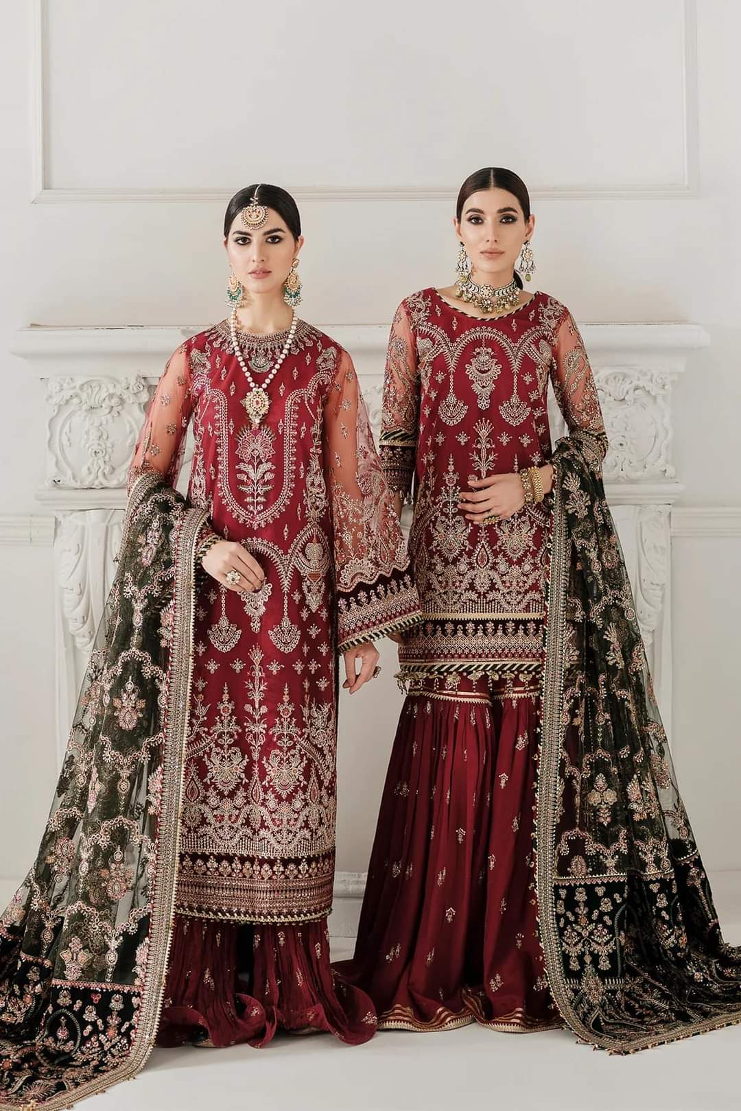 Net Embroidered Unstitched 3 Piece Suit BC-CH10-07-Party Wear