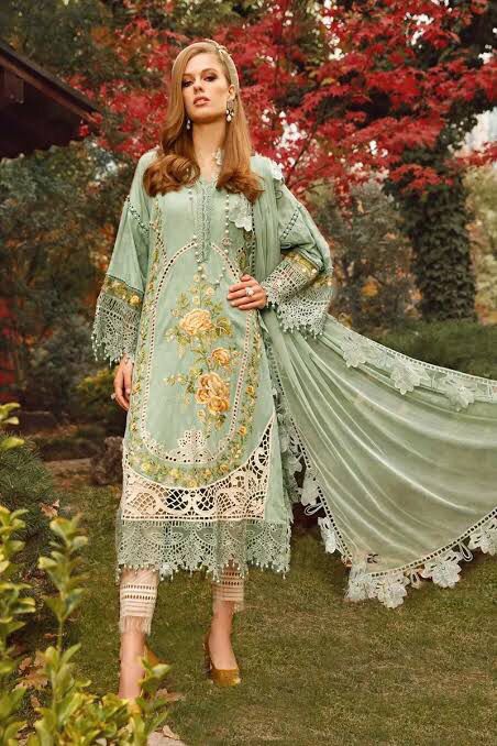 Chicken Embroidered Lawn 3 Piece Unstitched Suit D-2302-B-Summer Collection