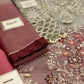 Luxury Embroidered Organza 3 Piece Unstitched Suit MBC-BD-2605-23-Party Wear
