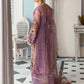 Embroidered Unstitched 4 Piece Organza Suit ECC-D03-MAUVELOUS-22-Party Wear