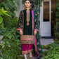 Green Velvet Embroidered Unstitched 3 Piece Suit ZCV-D02-22 Party Wear