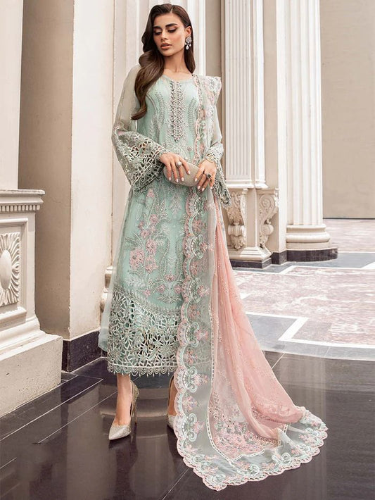 Chiffon Embroidered 3 Piece Unstitched Suit MBC-MPC-23-104-Party Wear