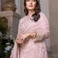 Chiffon Heavy Embroidered Unstitched 3 Piece Suit -AK-Pink-Party Wear