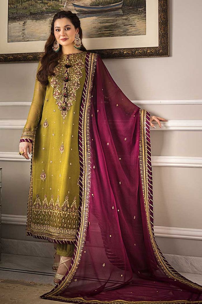 Green Chiffon Formal Collection - AJJ-HAPAR- Party Wear