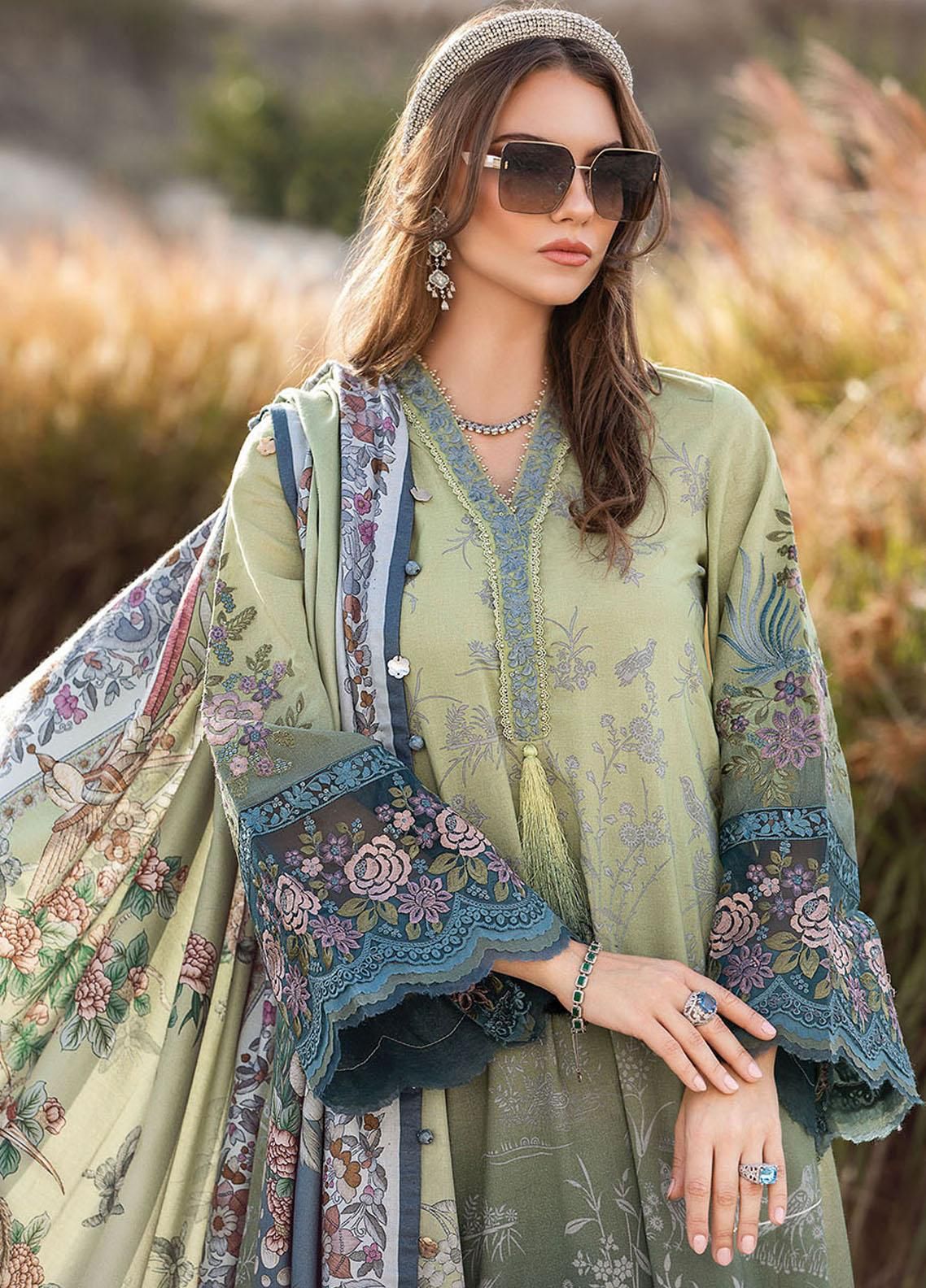 Embroidered Lawn 3 Piece Unstitched Suit MBL-MPT-2007-A-23 - Summer Collection