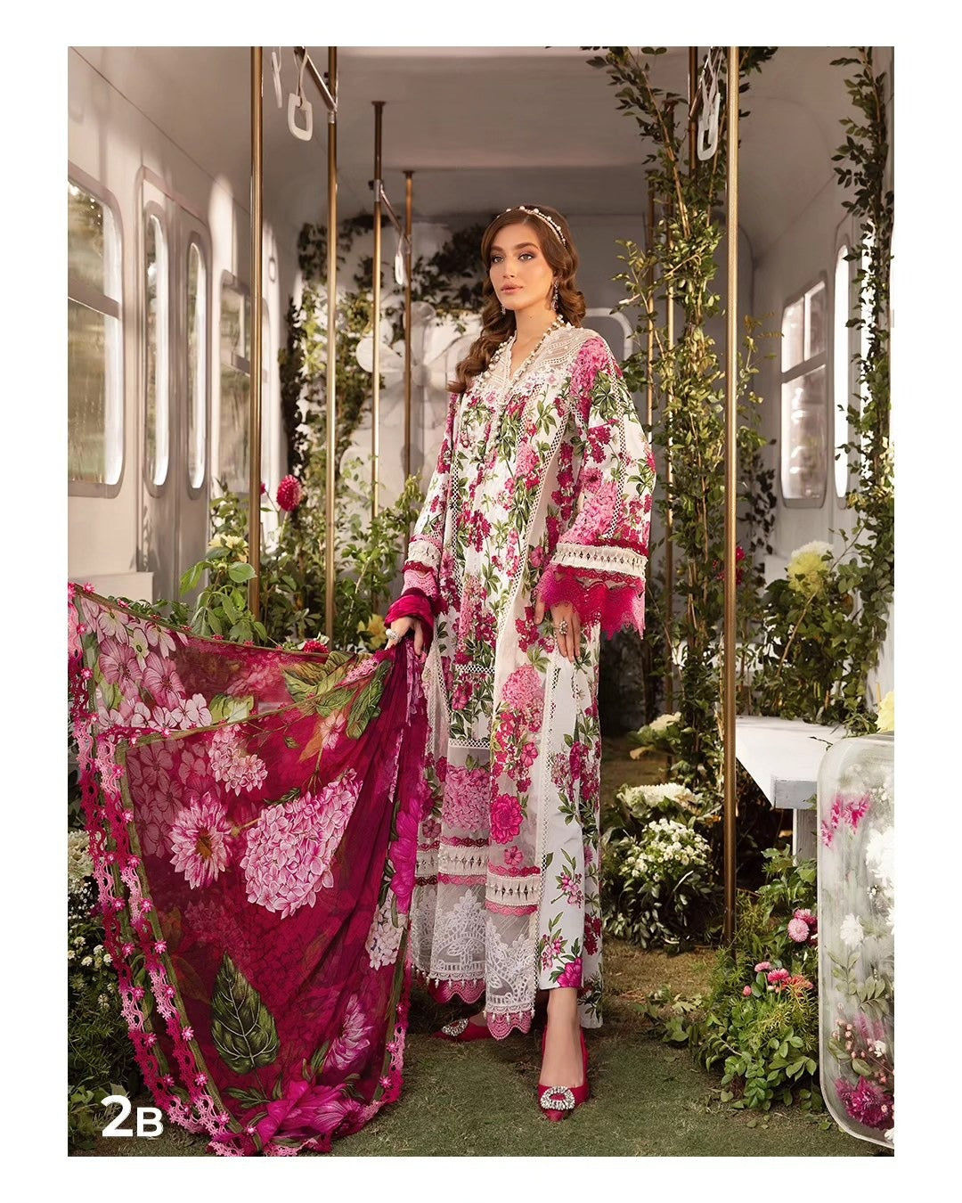 Embroidered Lawn 3 Piece Unstitched Suit MBL-MPT-2012-A-24 - Summer Collection