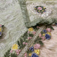 Luxury Chicken Kari Embroidered Lawn Dress 3 piece Unstitched Dress - MH - Summer Collection