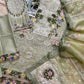 Luxury Chicken Kari Embroidered Lawn Dress 3 piece Unstitched Dress - MH - Summer Collection