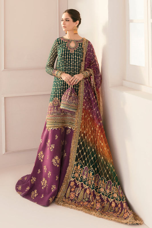 Luxury Organza Embroidered Collection Unstitched 3 Piece Dress-Party Wear