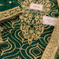 Embroidered Net 3 Piece Unstitched Suit AJEMC-D16-24 - Party Wear