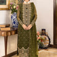 Embroidered Chiffon 3 Piece Unstitched Suit AJ-24-Party Wear