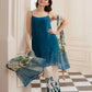 Luxury Silk Dress Unstiched 3 Piece - Party Wear