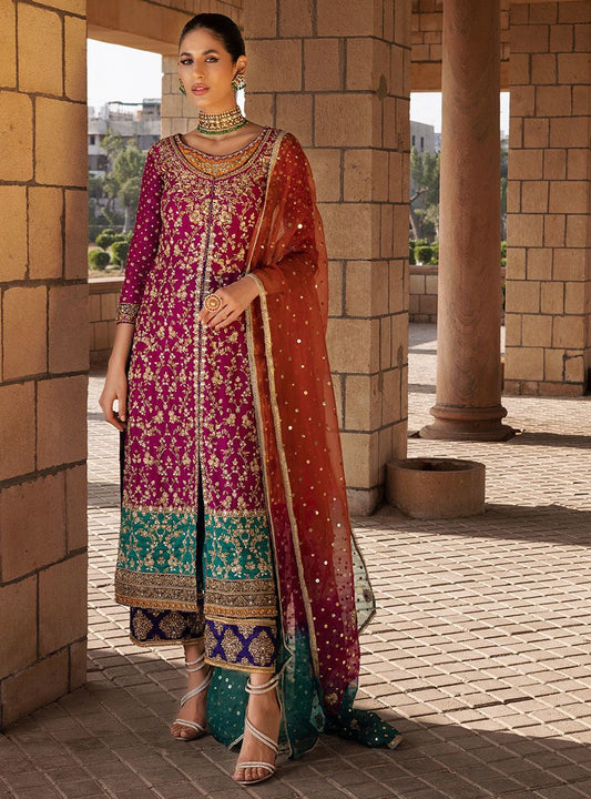 Luxury Chiffon Embroidered Collection Unstitched 3 Piece Dress-Party Wear