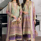 Tie N Die Pista Purple Luxury Chiffon Dress - Unsitched
