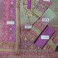 Tie N Die Pista Purple Luxury Chiffon Dress - Unsitched